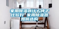 家用除湿器什么牌子比较好 家用除湿器如何选购