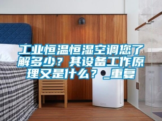 知识百科工业恒温恒湿空调您了解多少？其设备工作原理又是什么？_重复