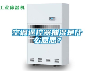 企业动态空调遥控器抽湿是什么意思？
