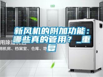 企业动态新风机的附加功能：哪些真的管用？_重复