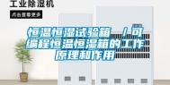 恒温恒湿试验箱 ／可编程恒温恒湿箱的工作原理和作用