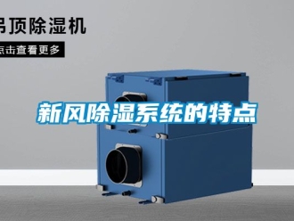 行业资讯新风除湿系统的特点