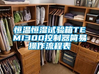 知识百科恒温恒湿试验箱TEMI300控制器简易操作流程表