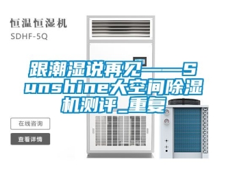 行业资讯跟潮湿说再见——Sunshine大空间除湿机测评_重复