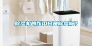 除湿机的作用只是除湿吗？