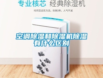 行业资讯空调除湿和除湿机除湿有什么区别
