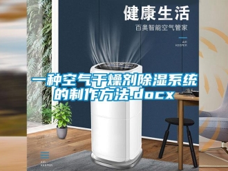 行业资讯一种空气干燥剂除湿系统的制作方法.docx