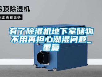 行业资讯有了除湿机地下室储物不用再担心潮湿问题_重复