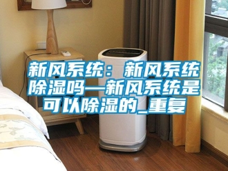 行业资讯新风系统：新风系统除湿吗—新风系统是可以除湿的_重复