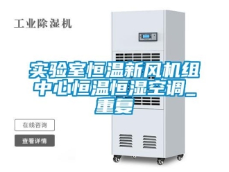 知识百科实验室恒温新风机组中心恒温恒湿空调_重复