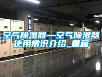 行业资讯空气除湿器—空气除湿器使用常识介绍_重复