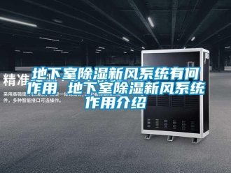行业资讯地下室除湿新风系统有何作用 地下室除湿新风系统作用介绍