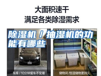 常见问题除湿机／抽湿机的功能有哪些