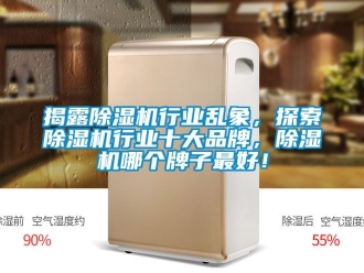 企业动态揭露除湿机行业乱象，探索除湿机行业十大品牌，除湿机哪个牌子最好！