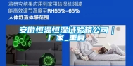 安徽恒温恒湿试验箱公司｜厂家_重复