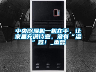 行业资讯中央除湿机一机在手，让家里充满诗意，没有“湿”意！_重复