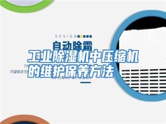 知识百科工业除湿机中压缩机的维护保养方法
