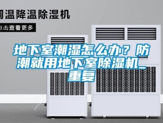 行业资讯地下室潮湿怎么办？防潮就用地下室除湿机_重复