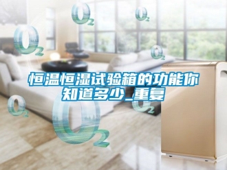 知识百科恒温恒湿试验箱的功能你知道多少_重复