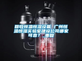 知识百科回收恒温恒湿设备 广州恒温恒湿实验室建设公司哪家可靠？_重复