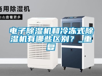 行业资讯电子除湿机和冷冻式除湿机有哪些区别？_重复