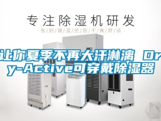 行业资讯让你夏季不再大汗淋漓 Dry-Active可穿戴除湿器