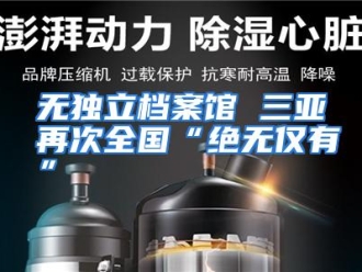 行业资讯无独立档案馆 三亚再次全国“绝无仅有”
