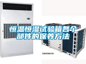 知识百科恒温恒湿试验箱各个部件的保养方法