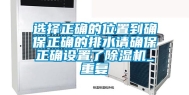 选择正确的位置到确保正确的排水请确保正确设置了除湿机_重复