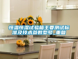 知识百科恒温恒湿试验箱主要测试标准及技术参数型号_重复