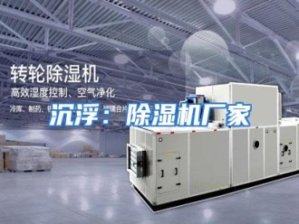 知识百科沉浮：除湿机厂家