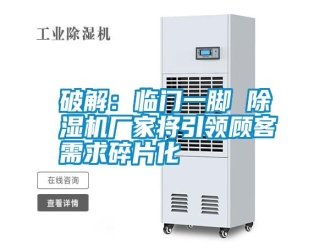 行业资讯破解：临门一脚 除湿机厂家将引领顾客需求碎片化
