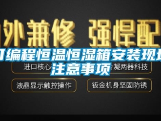 知识百科可编程恒温恒湿箱安装现场注意事项