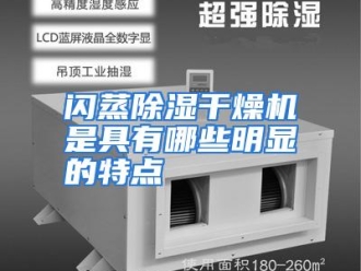 常见问题闪蒸除湿干燥机是具有哪些明显的特点