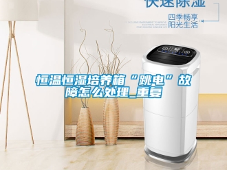 知识百科恒温恒湿培养箱“跳电”故障怎么处理_重复