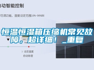 知识百科恒温恒湿箱压缩机常见故障，超详细！_重复