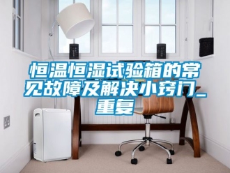 知识百科恒温恒湿试验箱的常见故障及解决小窍门_重复