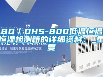 常见问题BD／DHS-800低温恒温恒湿检测箱的详细资料：_重复
