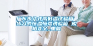 广东步入式高低温试验箱 步入式恒温恒湿试验箱 规格齐全_重复