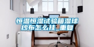 恒温恒湿试验箱湿球纱布怎么挂_重复