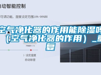 行业资讯空气净化器的作用能除湿吗（空气净化器的作用）_重复
