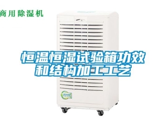 知识百科恒温恒湿试验箱功效和结构加工工艺
