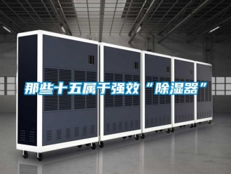 行业资讯那些十五属于强效“除湿器”