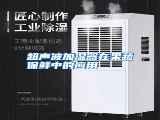 知识百科超声波加湿器在果蔬保鲜中的应用