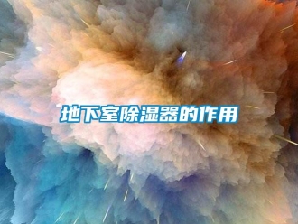 行业资讯地下室除湿器的作用