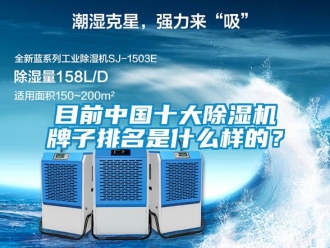 行业资讯目前中国十大除湿机牌子排名是什么样的？