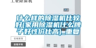 什么样的除湿机比较好(家用除湿机什么牌子好性价比高)_重复