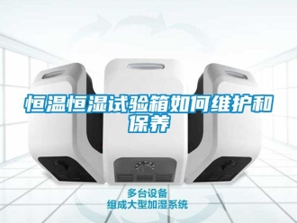 知识百科恒温恒湿试验箱如何维护和保养