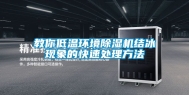 教你低温环境除湿机结冰现象的快速处理方法