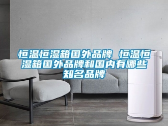 知识百科恒温恒湿箱国外品牌 恒温恒湿箱国外品牌和国内有哪些知名品牌
